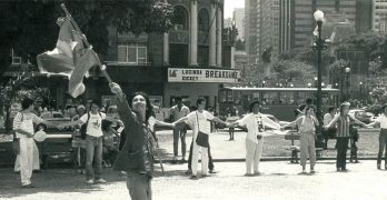 Bomba da Paz, Cinelândia, 1984 - detalhe